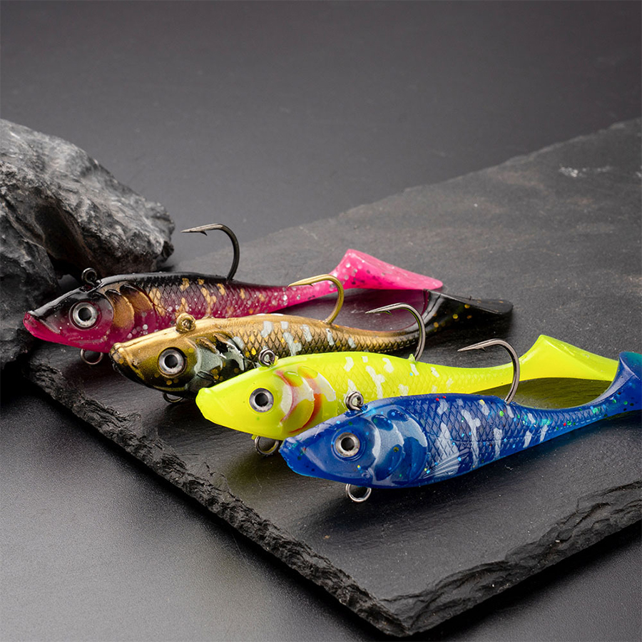 5PCS T-Tail Soft Bait Artifici - Fishing Lure Blade Bait avaliação e preço
