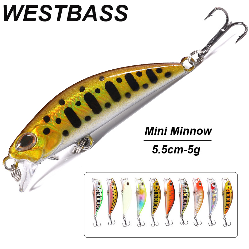 WESTBASS 1PX Micro Minnow Lure - Fishing Lure Popper avaliação e preço