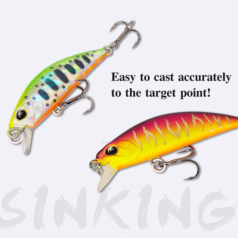 TSURINOYA Sinking Minnow Mini  - Fishing Lure Crankbait avaliação e preço