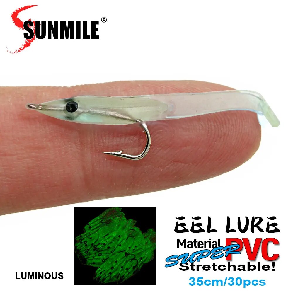 SUNMILE 30pcs Eel Soft Fishing - Fishing Lure Soft Plastic avaliação e preço