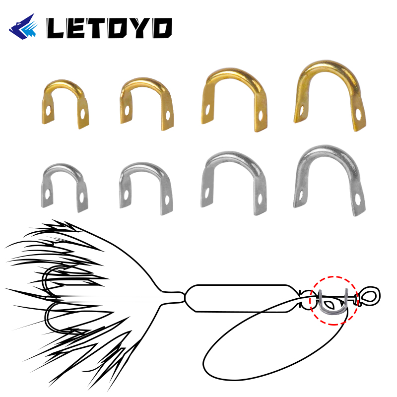 LETOYO 100pcs Folded Clevises  - Fishing Lure Spinnerbait avaliação e preço
