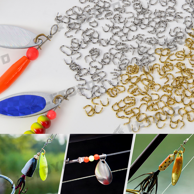 LETOYO 100pcs Folded Clevises  - Fishing Lure Spinnerbait avaliação e preço