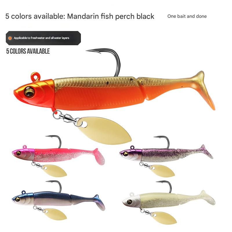 1Pcs Soft Swimbait Fishing Lur - Fishing Lure Blade Bait avaliação e preço