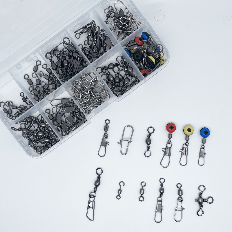 115pcs Fishing Swivel Connecto - Fishing Lure Box avaliação e preço