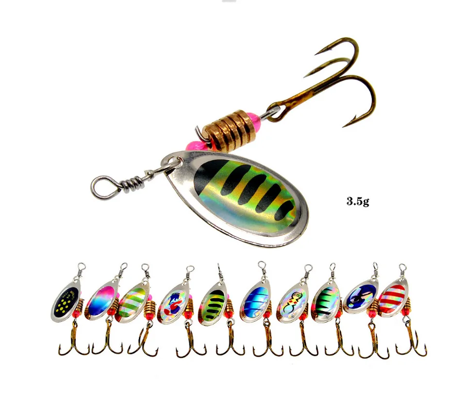 Newest Metal Spoon Spinner Fis - Fishing Lure Spinnerbait avaliação e preço