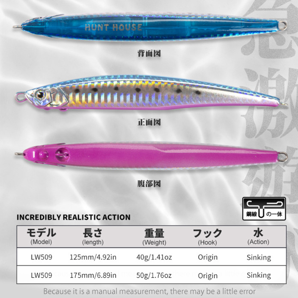 Hunthouse Jerk Press Bait Sink - Fishing Lure Jerkbait avaliação e preço