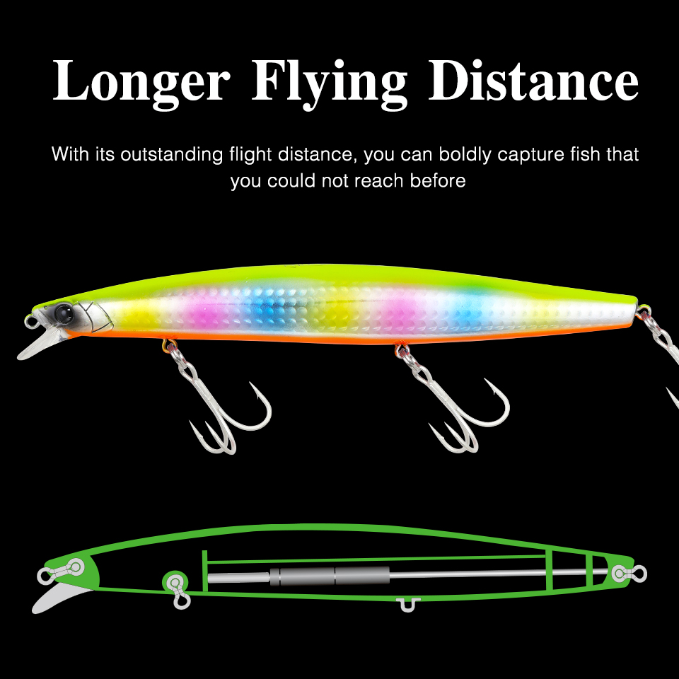 TSURINOYA 160F Floating Minnow - Fishing Lure Topwater avaliação e preço