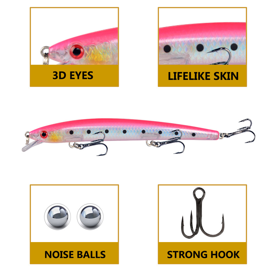 Minnow Fishing Lure 13.5cm 15. - Fishing Lure Crankbait avaliação e preço