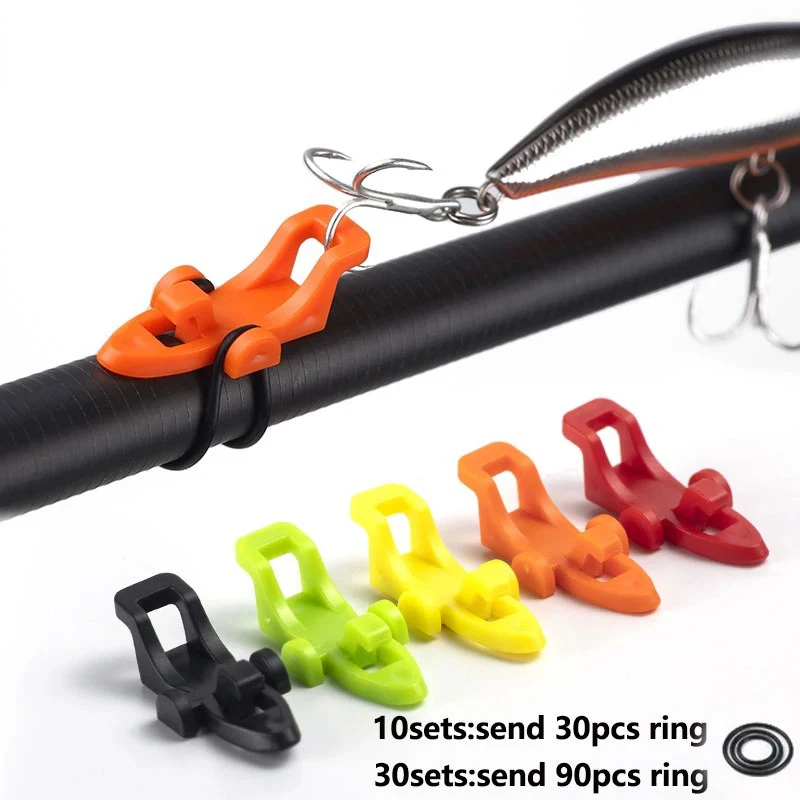 10pcs Fishing Rod Pole Hook Ke - Fishing Lure Jig avaliação e preço