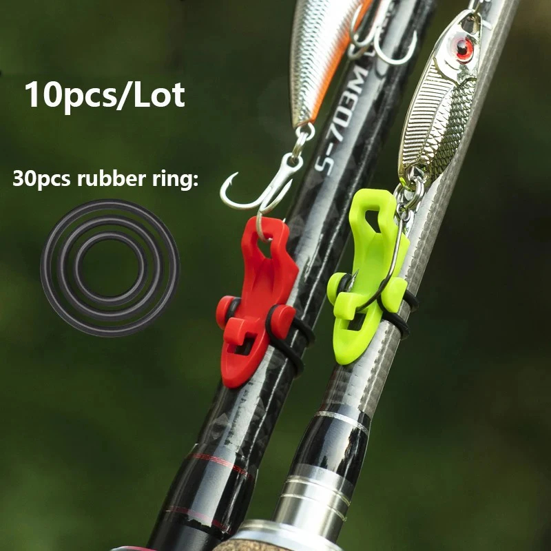 10pcs Fishing Rod Pole Hook Ke - Fishing Lure Jig avaliação e preço