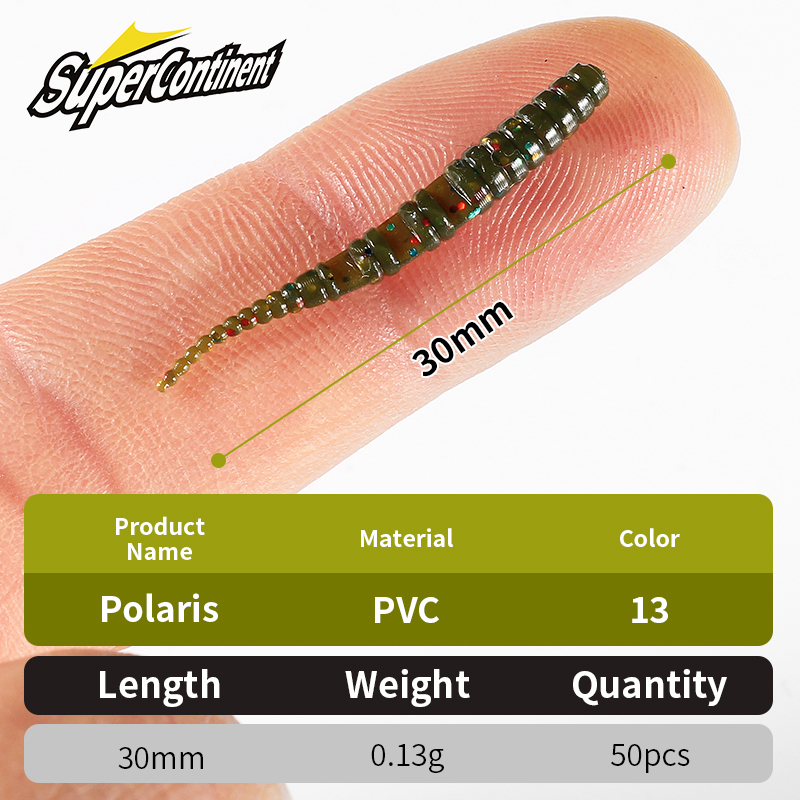 Supercontinent  3cm/50pcs Pola - Fishing Lure Soft Plastic avaliação e preço