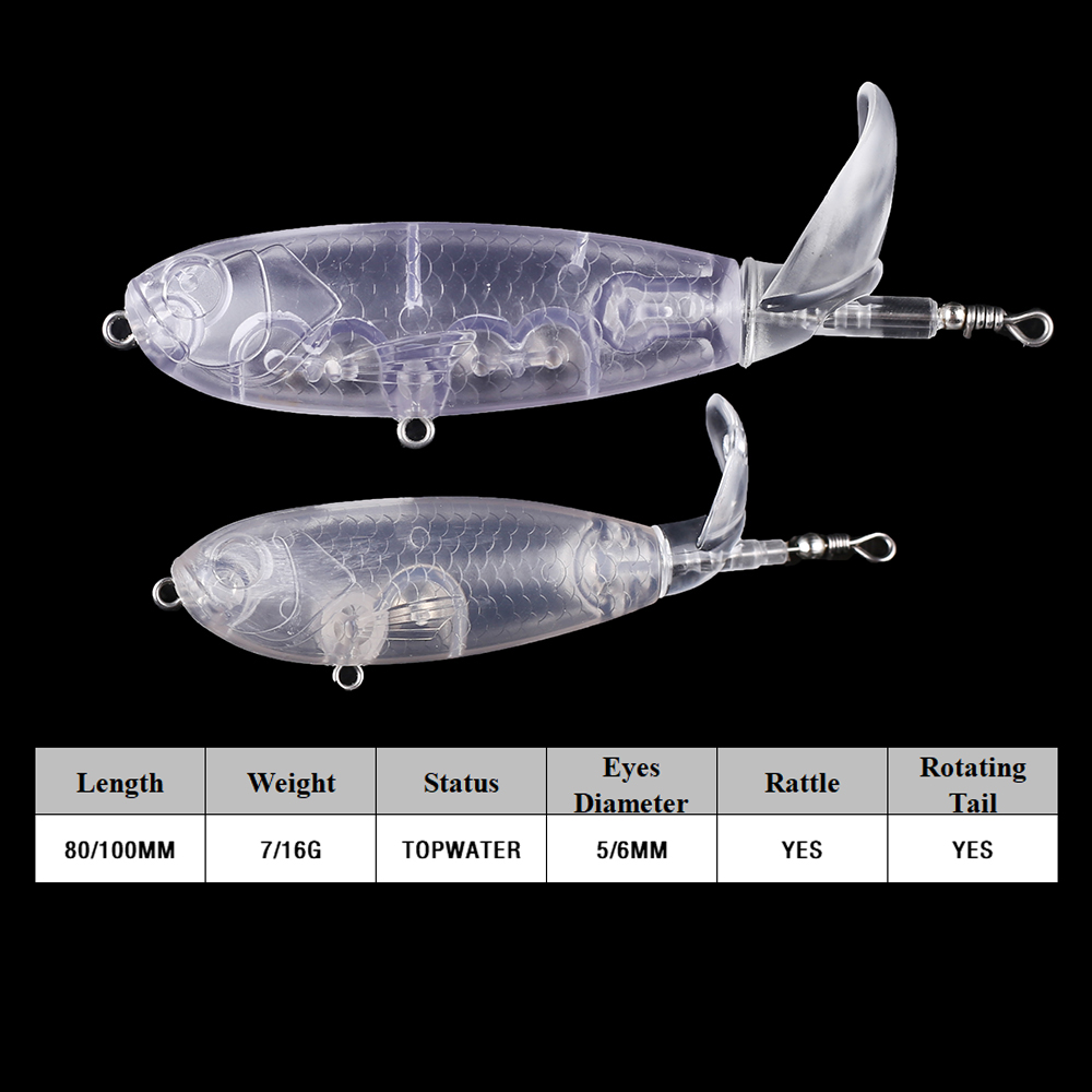 Chan’sHuang 20PCS Unpainted Bl - Fishing Lure Popper avaliação e preço