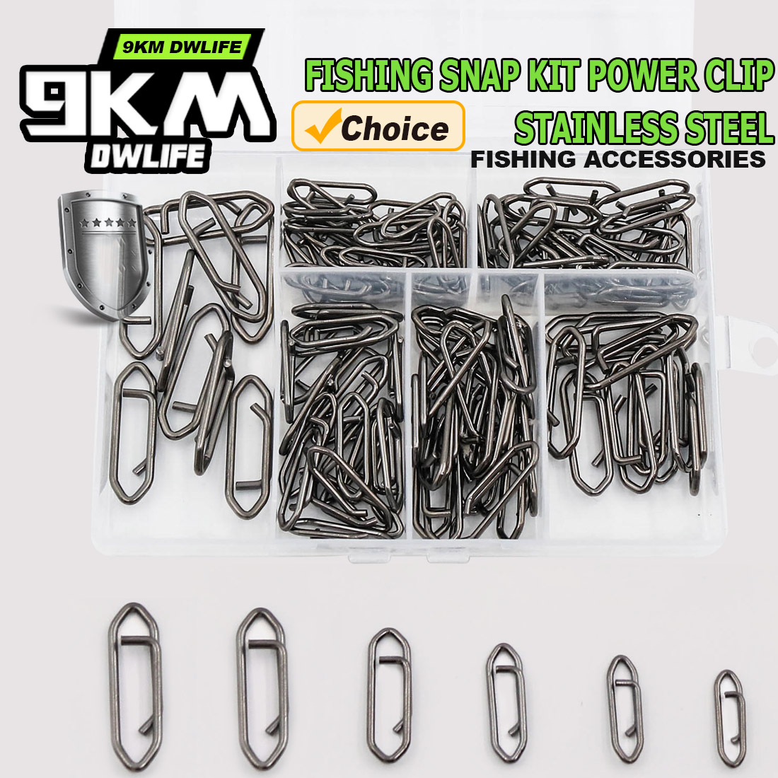 9KM Fishing Snap Kit 110pcs Po - Fishing Lure Kit avaliação e preço
