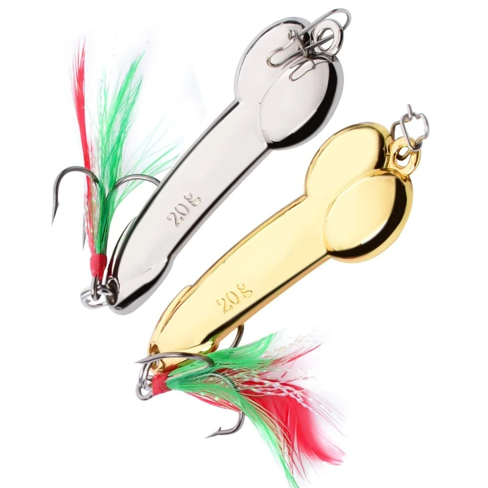 Metal Spoon Penis Shape Fishin - Fishing Lure Spoon avaliação e preço