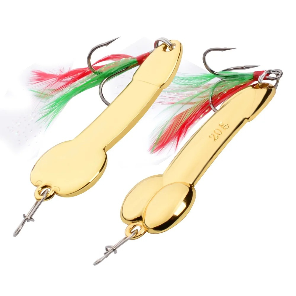 Metal Spoon Penis Shape Fishin - Fishing Lure Spoon avaliação e preço