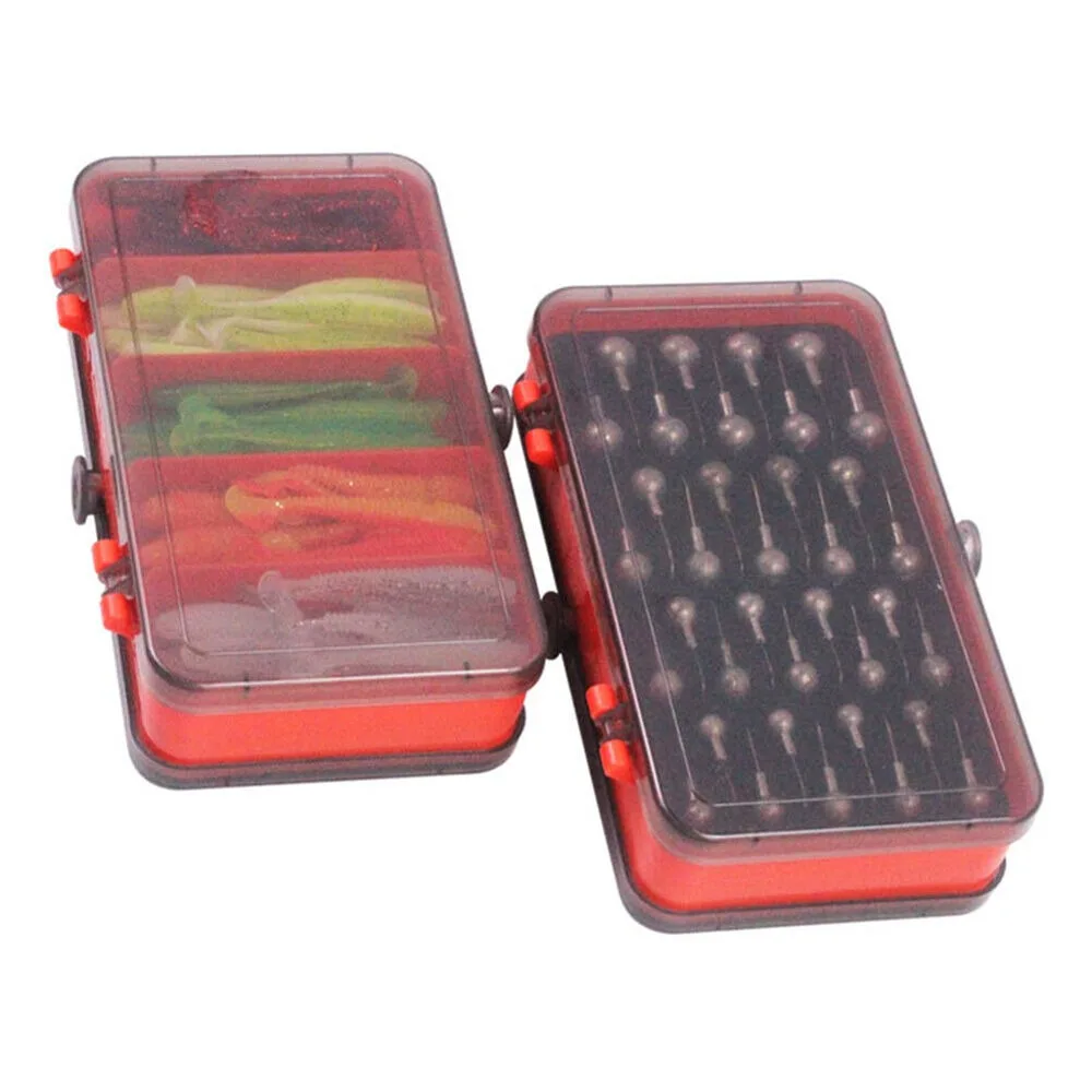 Portable Double Sided Split Ba - Fishing Lure Soft Plastic avaliação e preço