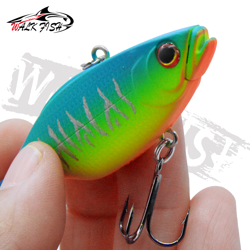WALK FISH 1PCS 60mm 11g Vibrat - Fishing Lure Crankbait avaliação e preço