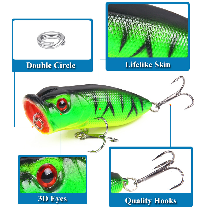 6pcs 6colors（opp bag）/5pcs 5co - Fishing Lure Topwater avaliação e preço