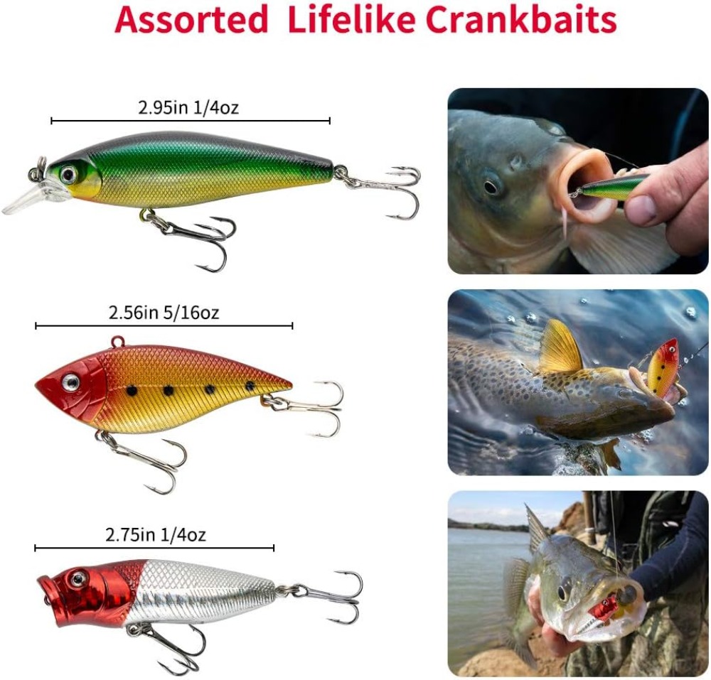 78Pcs Fishing Lures Kit for Ba - Fishing Lure Spoon avaliação e preço