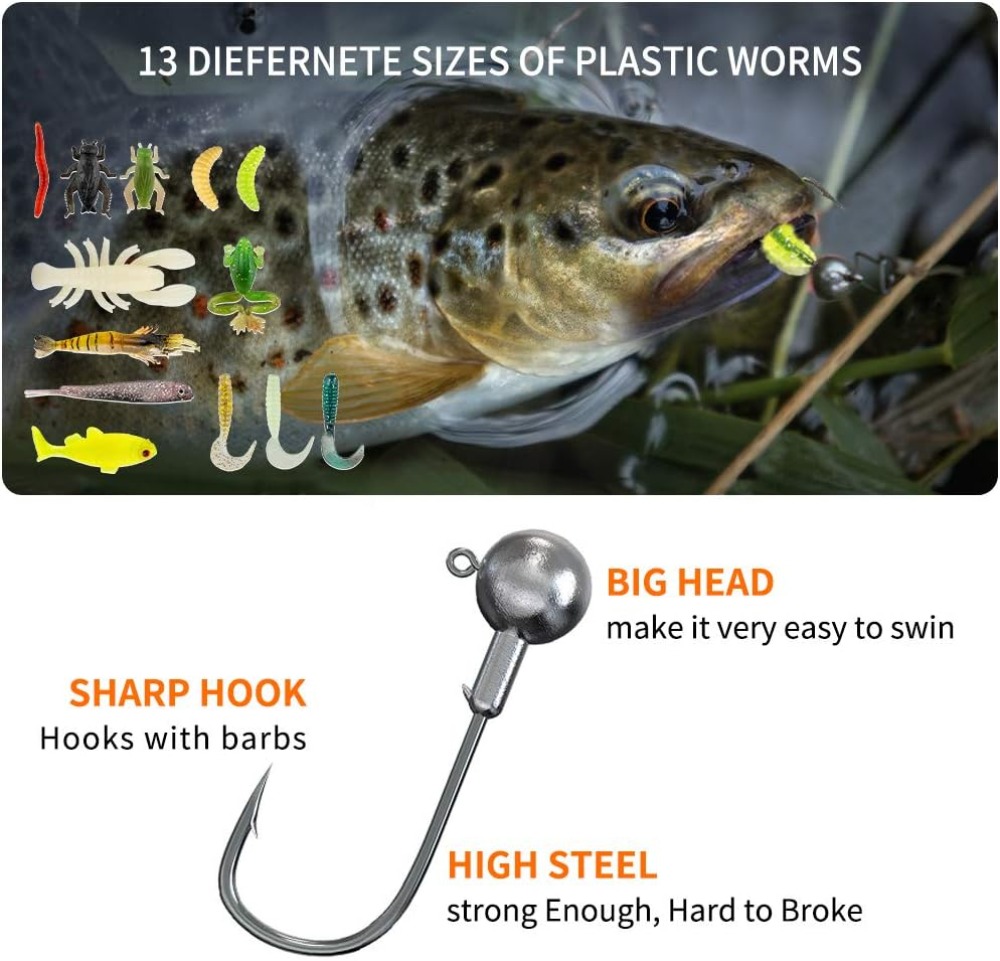 78Pcs Fishing Lures Kit for Ba - Fishing Lure Spoon avaliação e preço