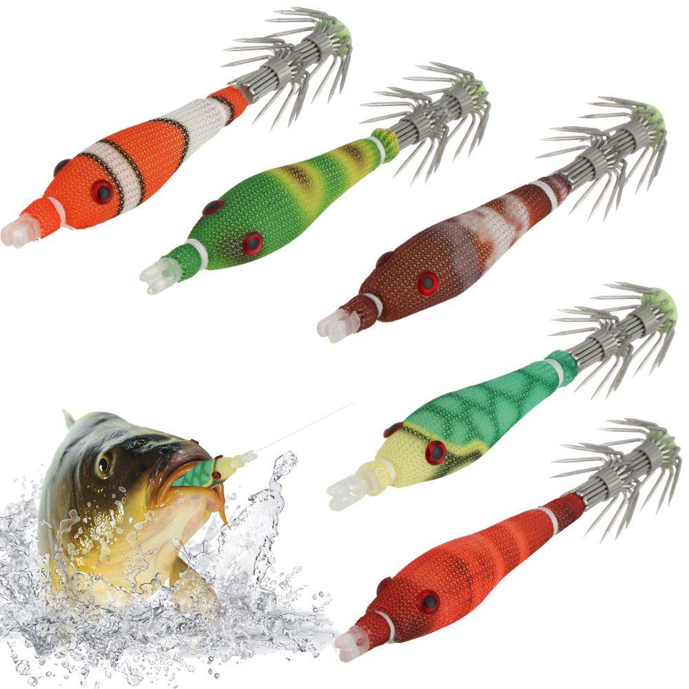 5pcs 60mm 3.3g Mini Squid Tata - Fishing Lure Soft Plastic avaliação e preço