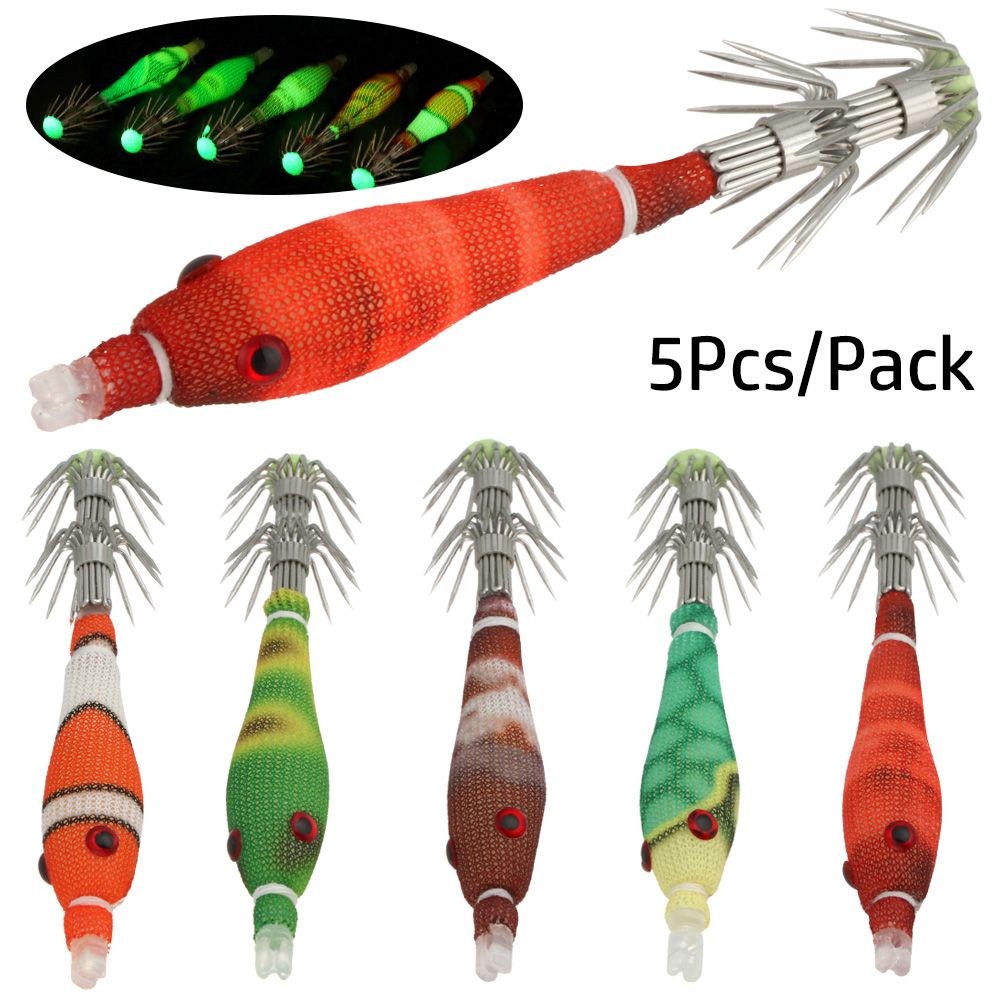 5pcs 60mm 3.3g Mini Squid Tata - Fishing Lure Soft Plastic avaliação e preço