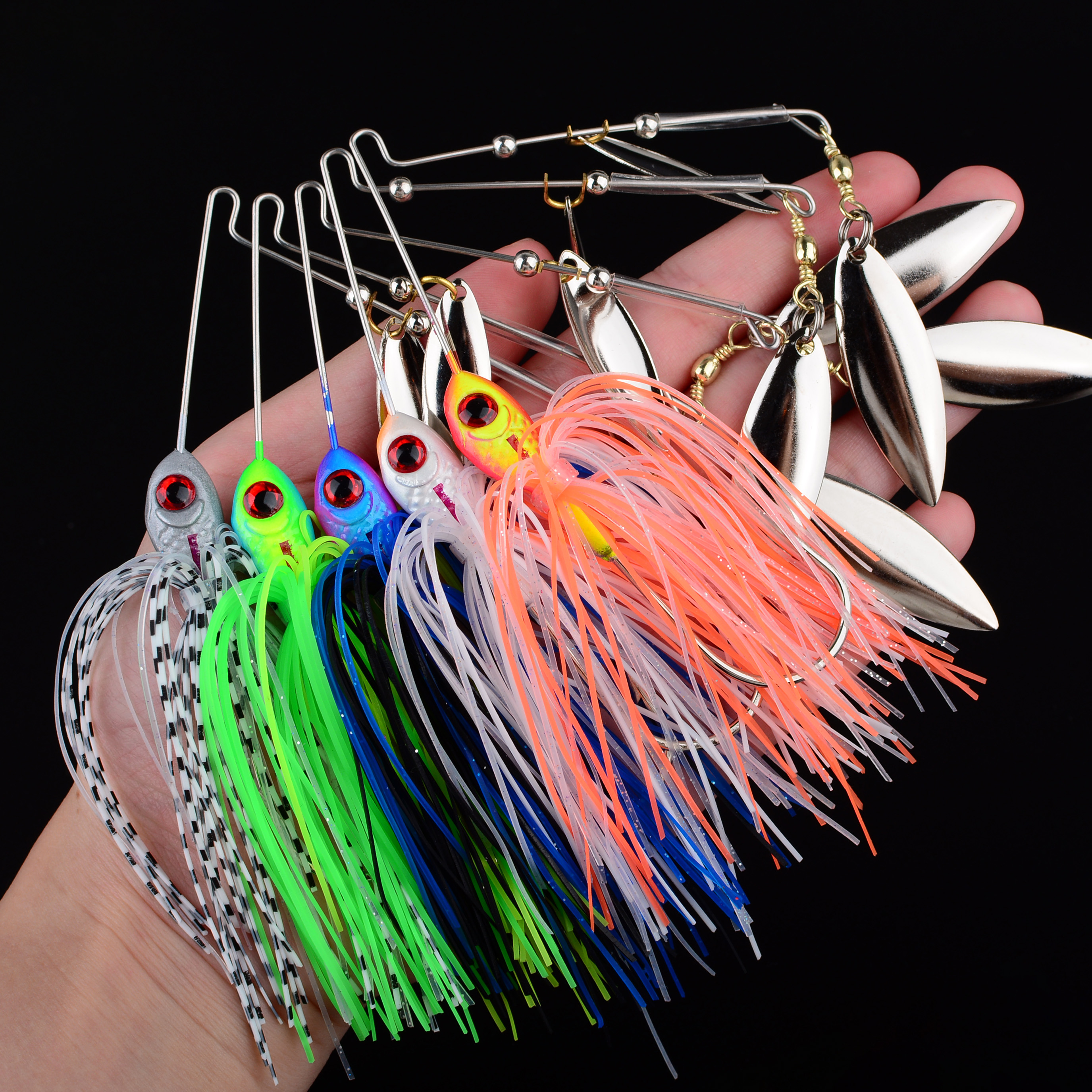1PC 16.5G/21G spinner bait fis - Fishing Lure Blade Bait avaliação e preço