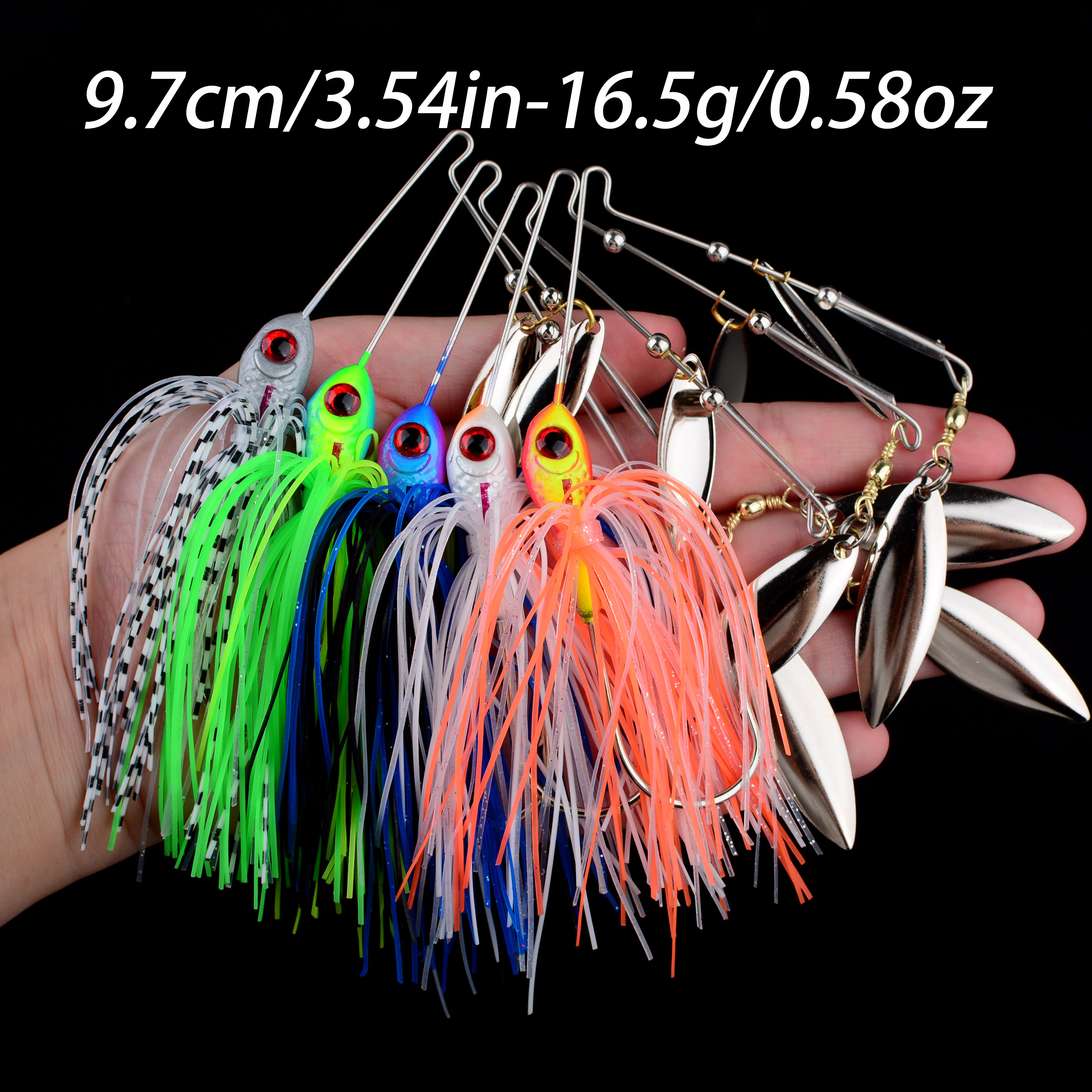 1PC 16.5G/21G spinner bait fis - Fishing Lure Blade Bait avaliação e preço