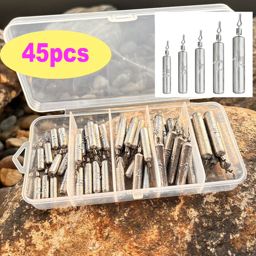45pcs/box Fishing Weight 3.5g  - Fishing Lure Box avaliação e preço