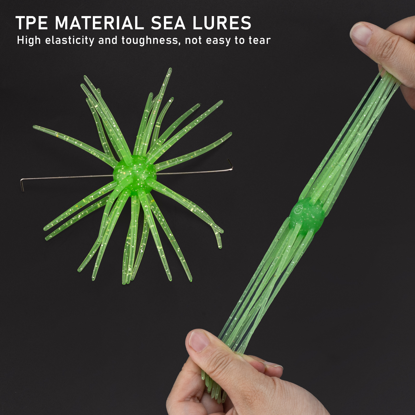 12pcs TPE Soft Sea Urchin Lure - Fishing Lure Swimbait avaliação e preço