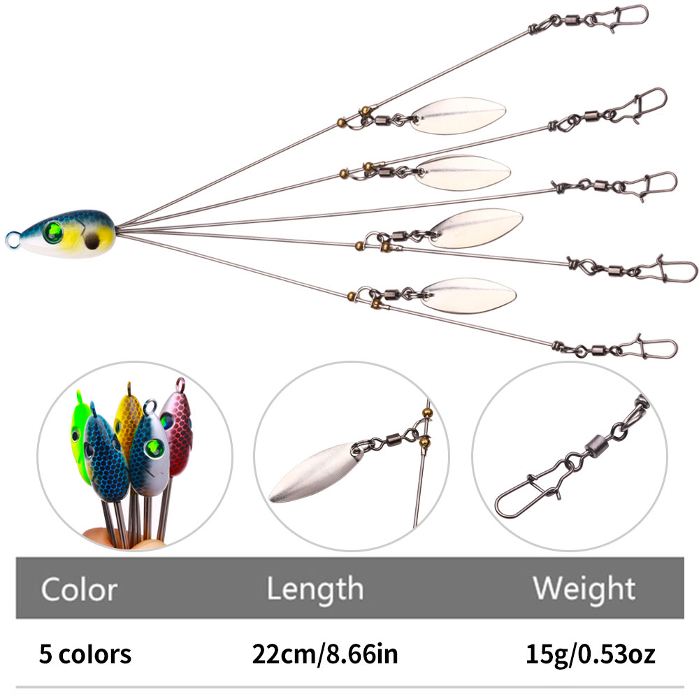 Alabama Rig Spinner Bait Umbre - Fishing Lure Blade Bait avaliação e preço
