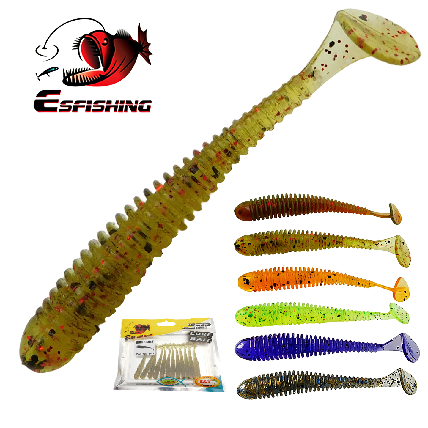 ESFISHING Swing Impact Ring Sh - Fishing Lure Soft Plastic avaliação e preço