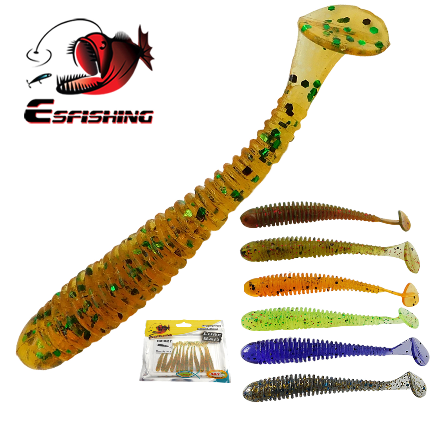 ESFISHING Swing Impact Ring Sh - Fishing Lure Soft Plastic avaliação e preço