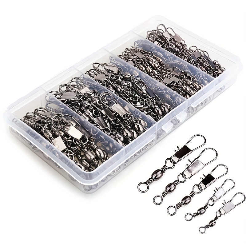 50/200pcs Barrel Snap Swivel F - Fishing Lure Accessories avaliação e preço