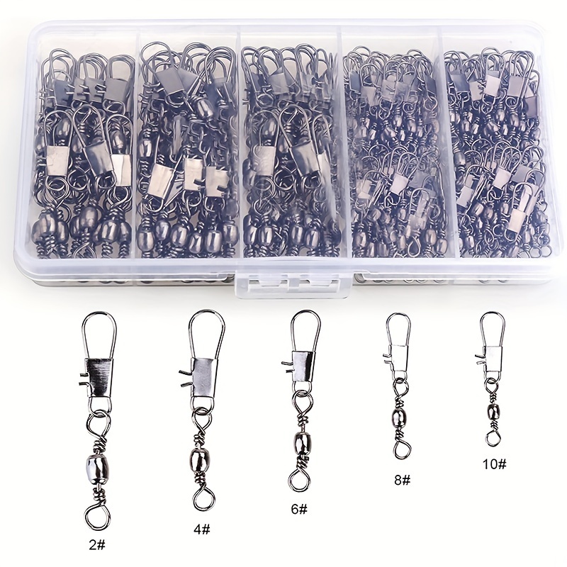 50/200pcs Barrel Snap Swivel F - Fishing Lure Accessories avaliação e preço